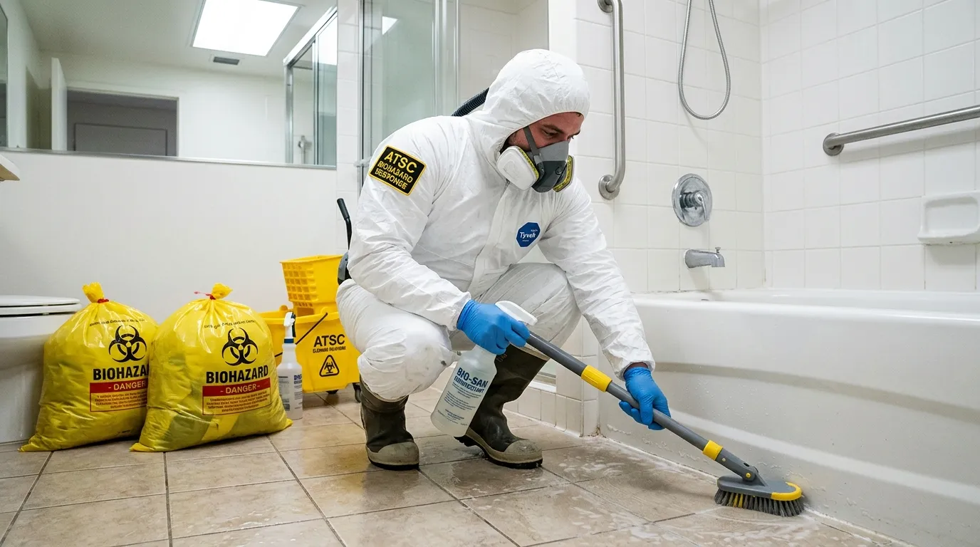 Decontamination equipment deployed for Blood Cleanup in Lock Haven